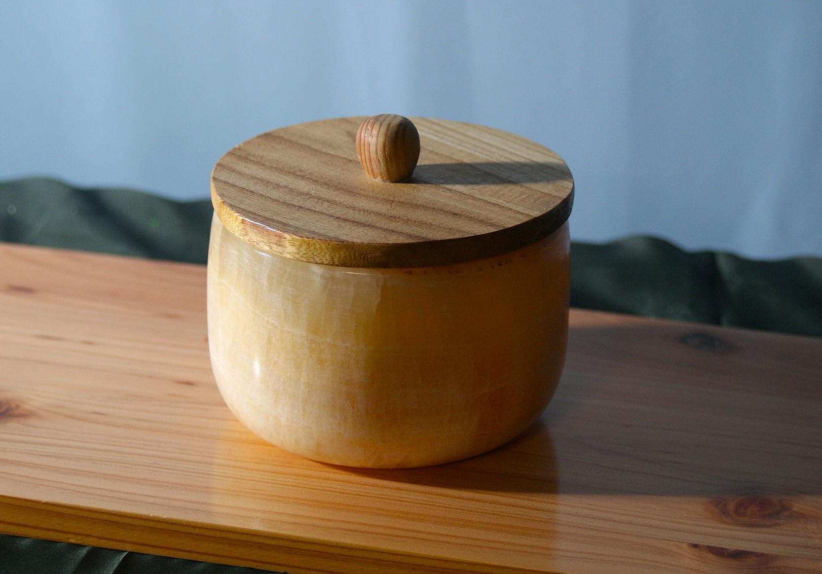 石の器　蓋つきトレイ　菓子鉢　小物入れ　おにっくすのうつくしい器 | 10枚目