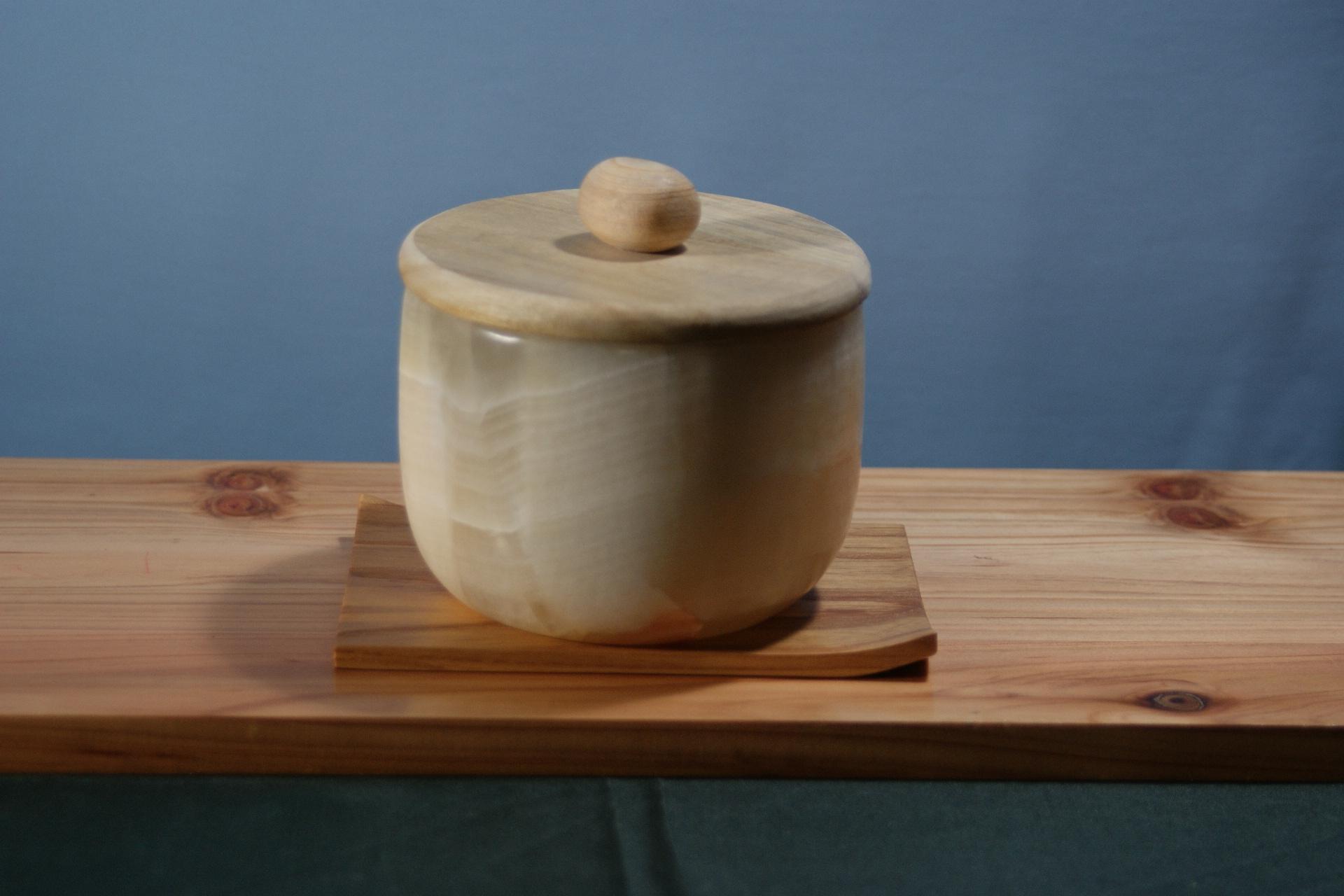 石の器　鉢物　菓子鉢　小物入れ1枚目の画像