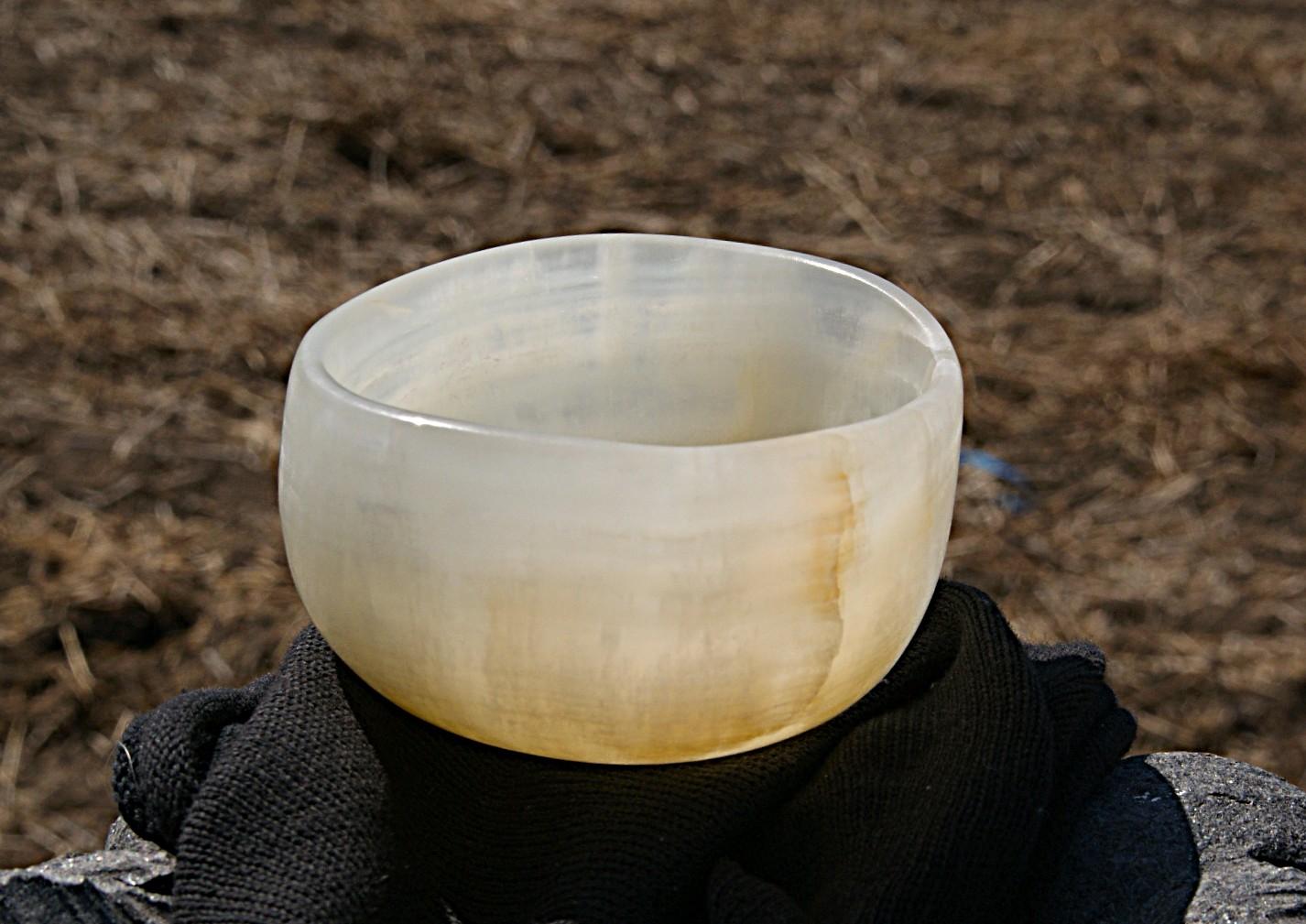 石の器　『春のことぶれ』　抹茶茶碗　鉢物　花器　オニックスの器 | 4枚目