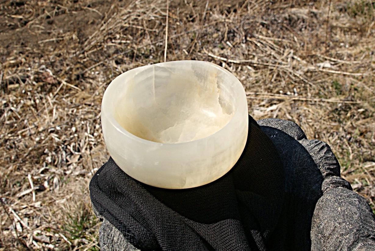 石の器　『春のことぶれ』　抹茶茶碗　鉢物　花器　オニックスの器 | 5枚目