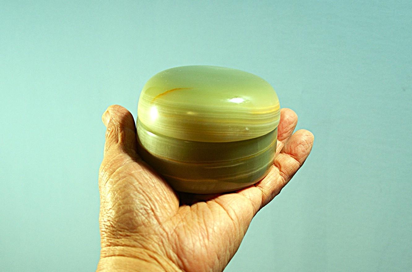 石の器　オニックスの小さな器　ボンボニエール　菓子鉢　小物入れ | 8枚目