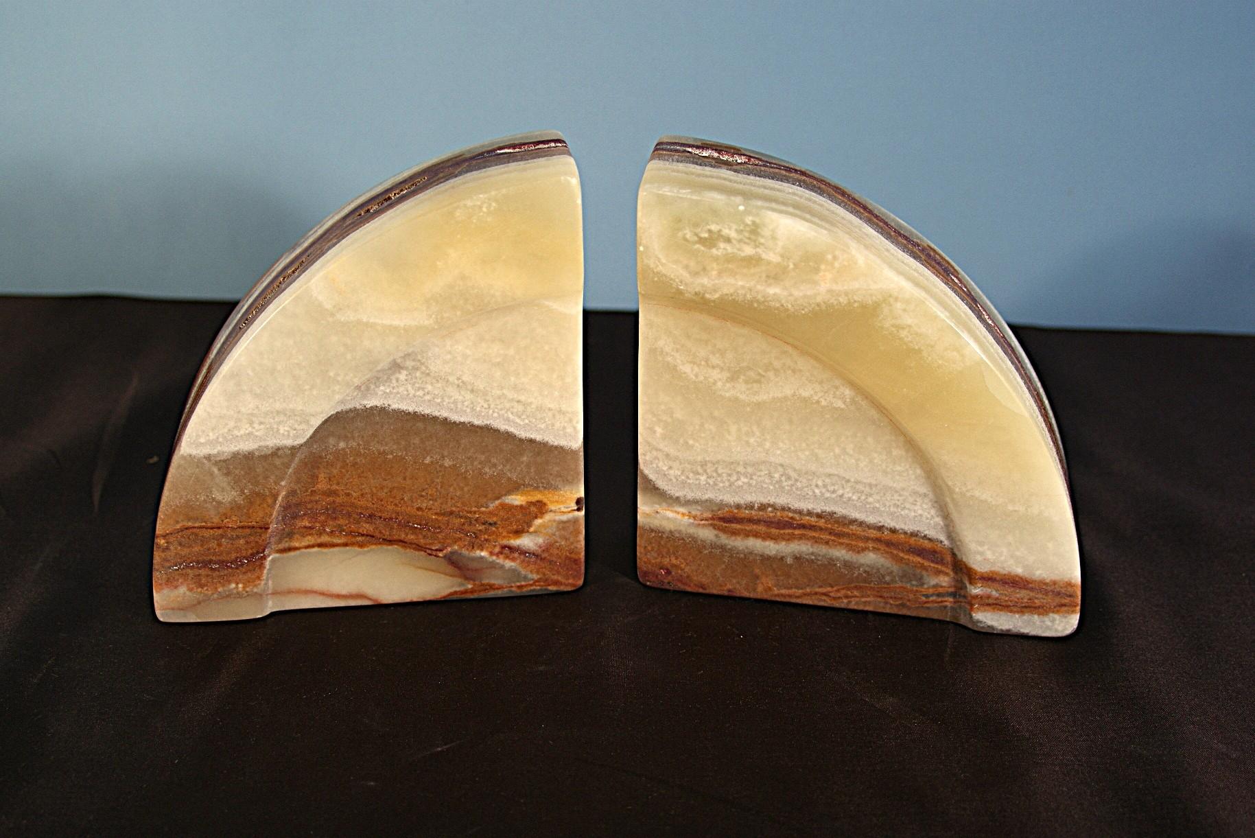 オニックスのブックエンド　　天然石の美しいブックエンド | 6枚目