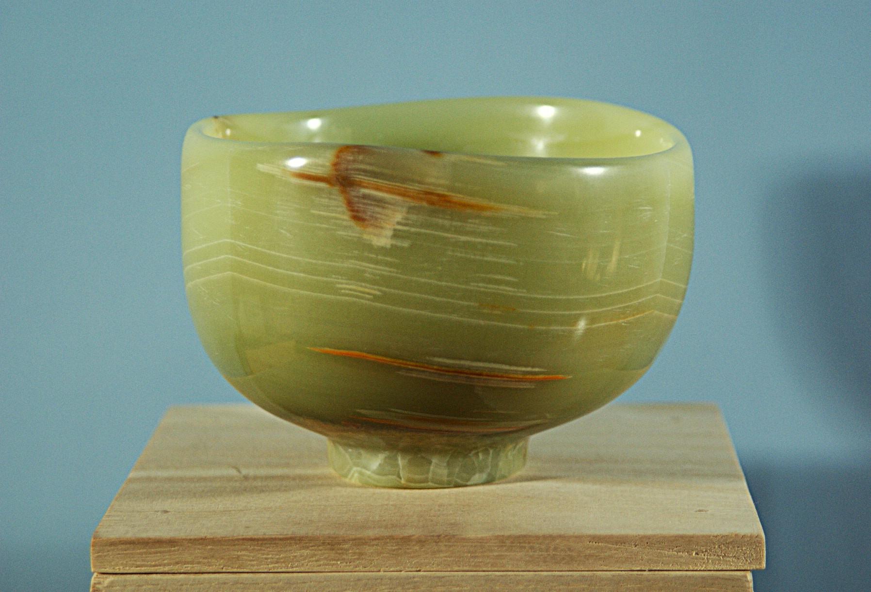 石の器　『晩春』　鉢物　花器　お部屋のオブジェ「1枚目の画像