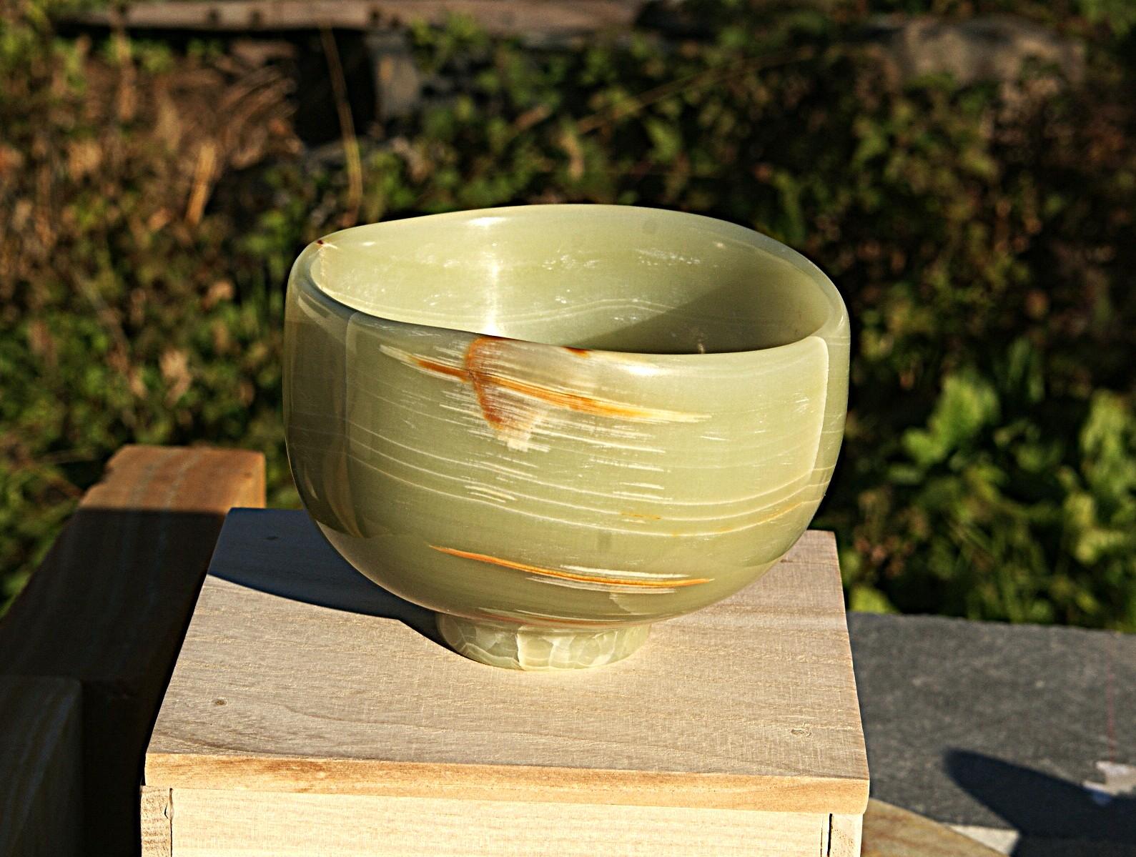 石の器　『晩春』　鉢物　花器　お部屋のオブジェ「 | 2枚目